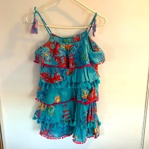 Antica Sartoria by Giacomo Cirque multicolored beach dress.